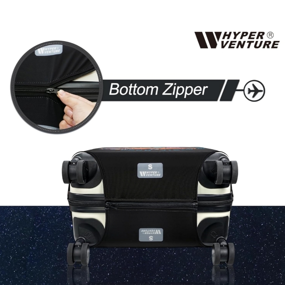 Black Road Adventure Luggage Cover - Picture 3 of 6